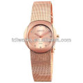 rose red stainless steel band japanese quartz movement lady watch brand weiqin4590